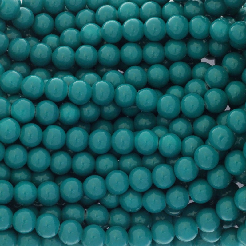 Milky beads / 10mm beads 84 pieces emerald SZTP1041