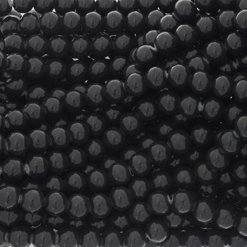 Milky beads / 10mm balls 84 pieces graphite SZTP1043
