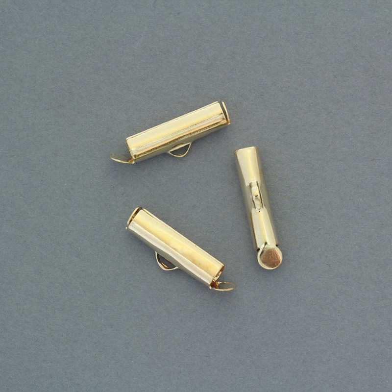 Końcówki wsuwane złote 16x4mm 10szt ZAPW16KG