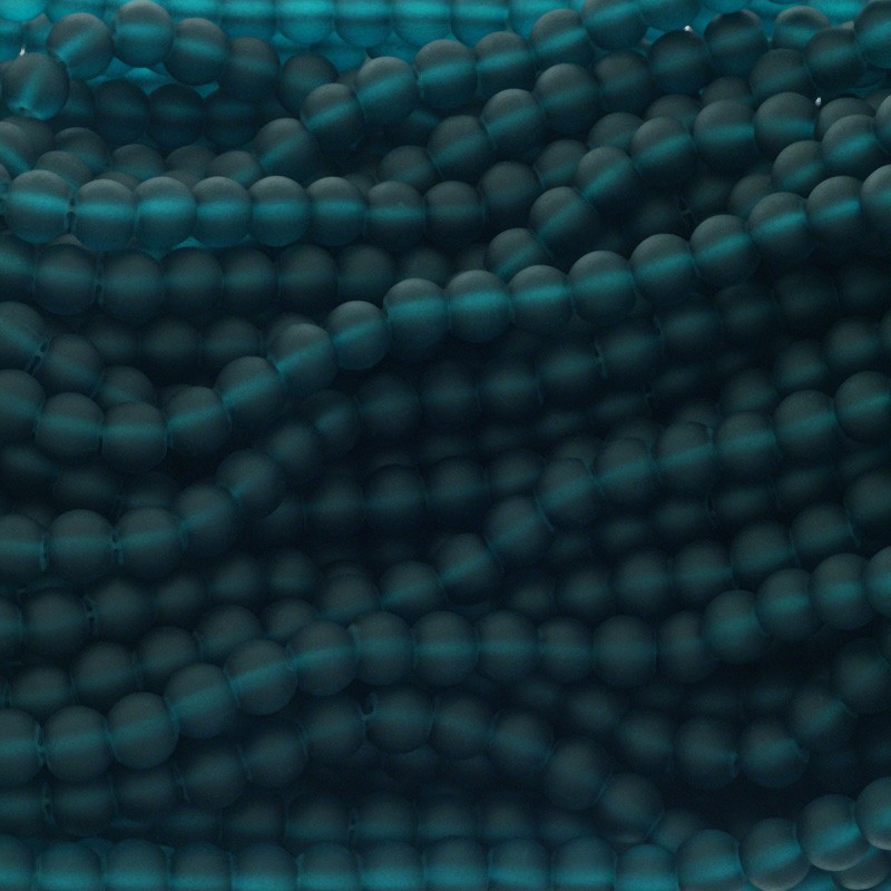 Glass beads SEA GLASS 110 pcs emerald 8mm SZSG0822