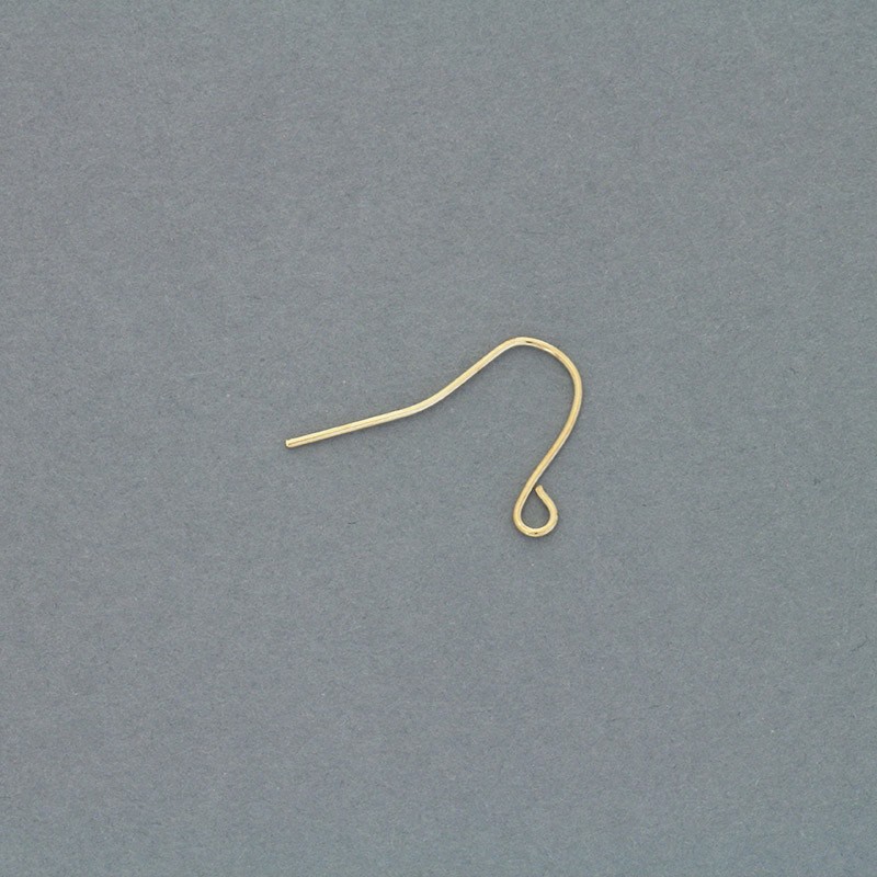 Earwires simple / gold / antiallergic / 50pcs 10x20mm BIG14KG