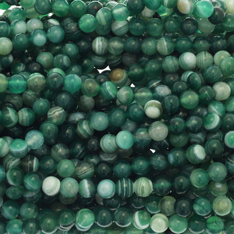 Green agate beads 8mm beads 46pcs (string) KAAG0814