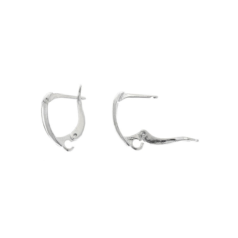 English earwires, 2 pcs, platinum 10x14mm BIGOZ05PL