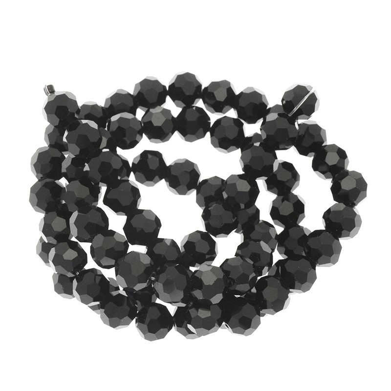 Crystal beads 10mm black beads 70pcs SZKRKU10002
