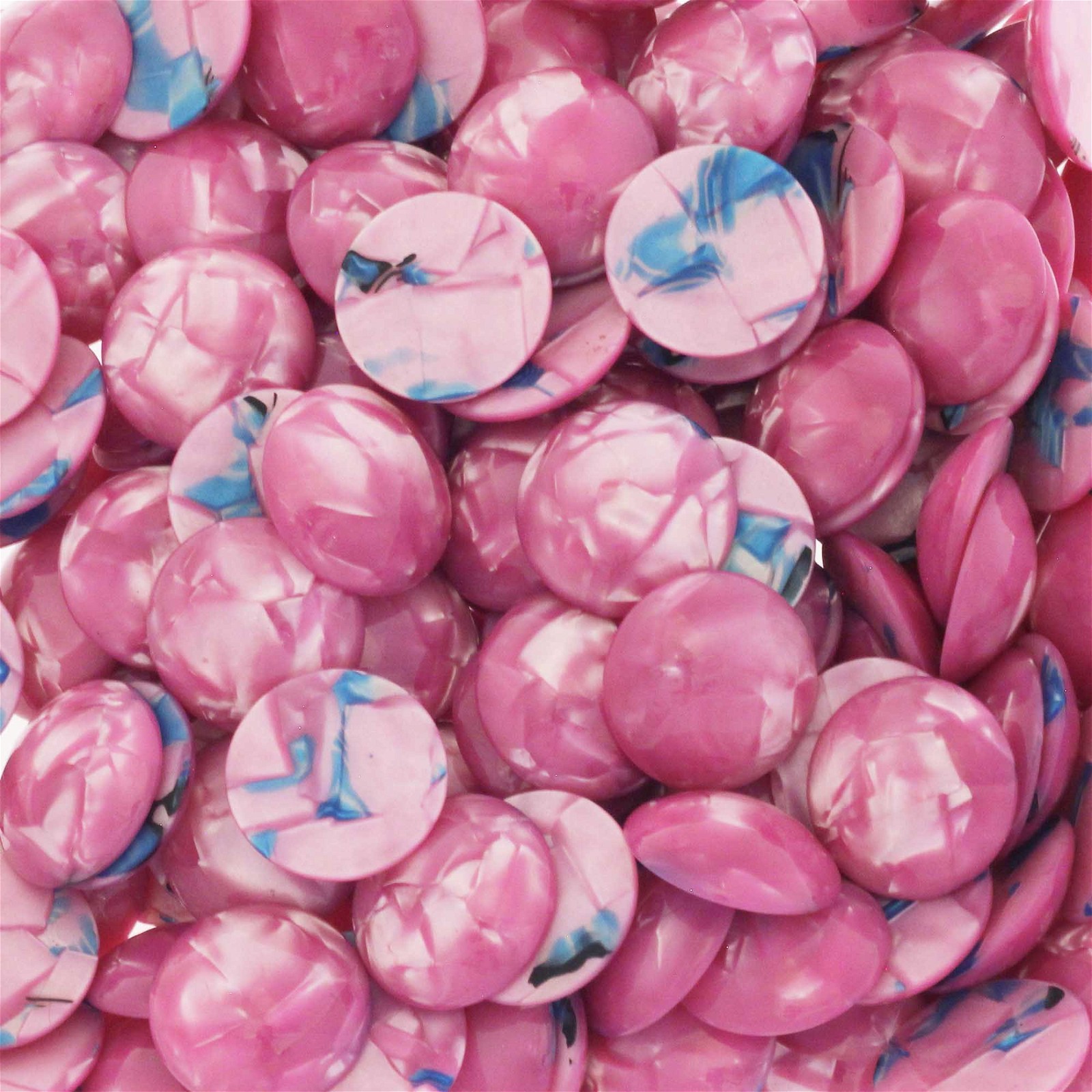 Resin cabochons / 20mm / pearl pink / 1pc KBRE2002
