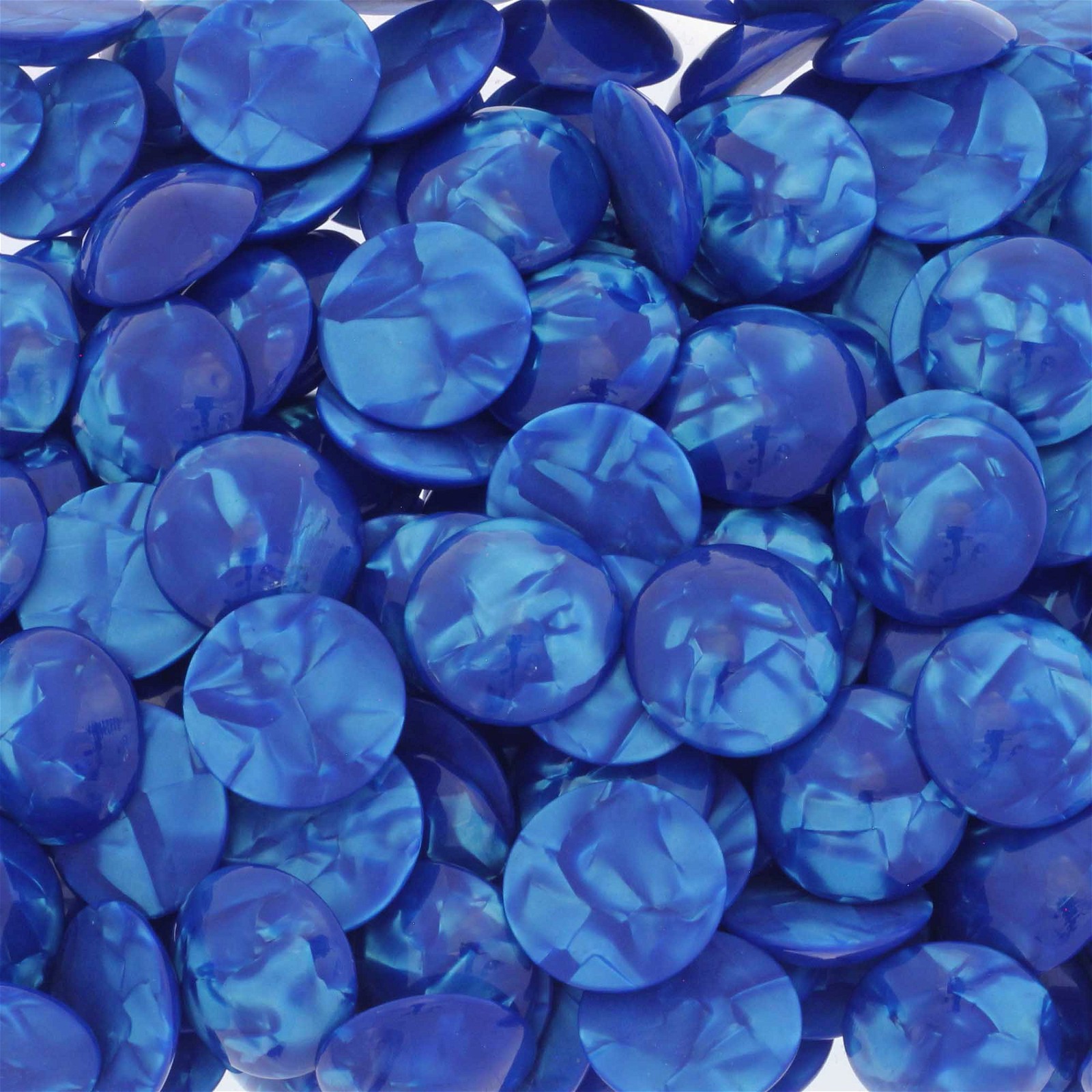 Resin cabochons / 20mm / pearl blue / 1pc KBRE2004