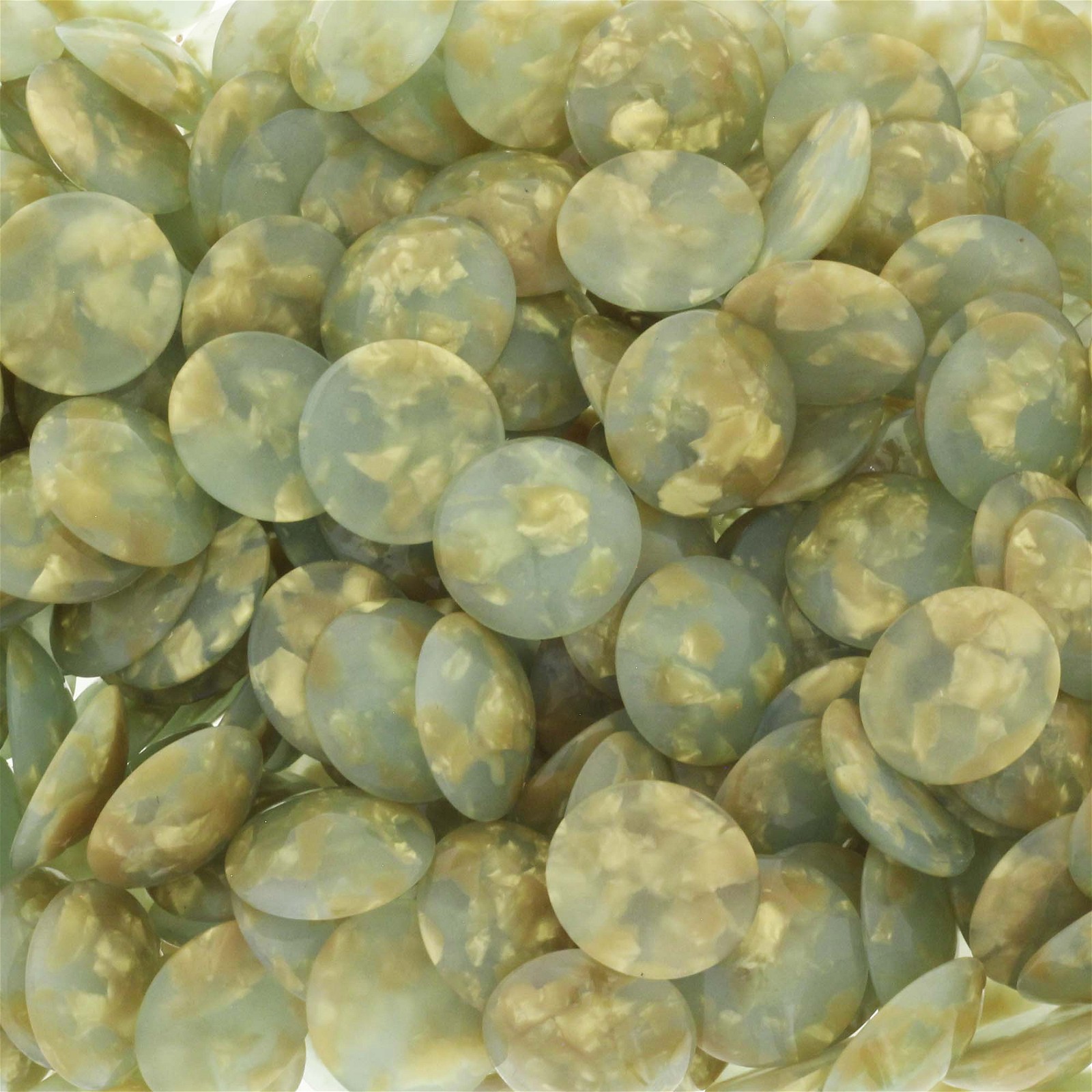 Resin cabochons / 20mm / gray with gold / 1pc KBRE2008