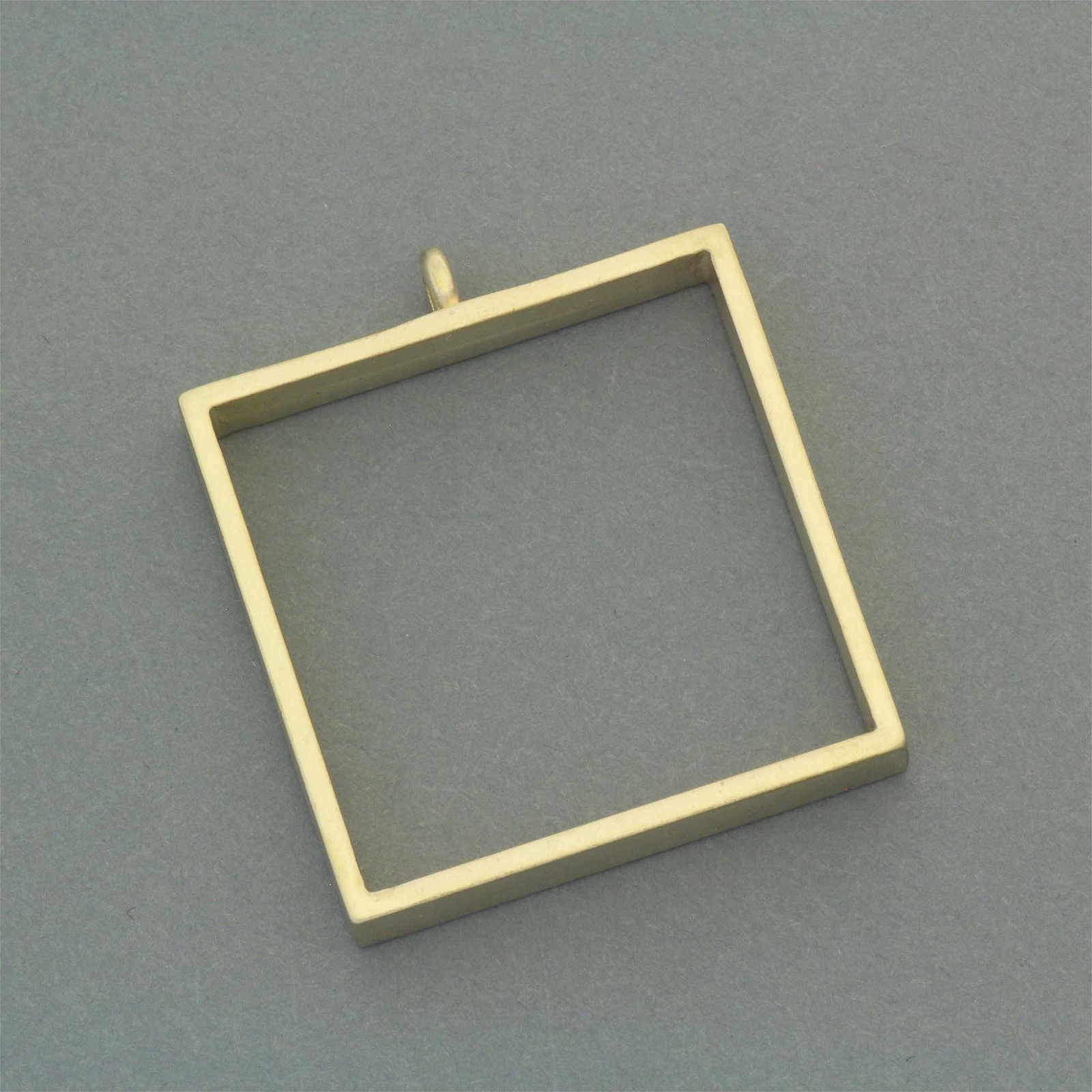 Resin frames / square / golden mat / 38x6.5mm 1pc OKWIRAM10