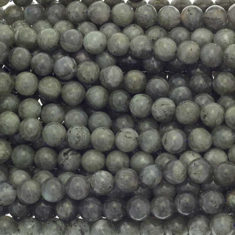 Labradoryt/ koraliki kulki 10mm sznur 36szt KALB101
