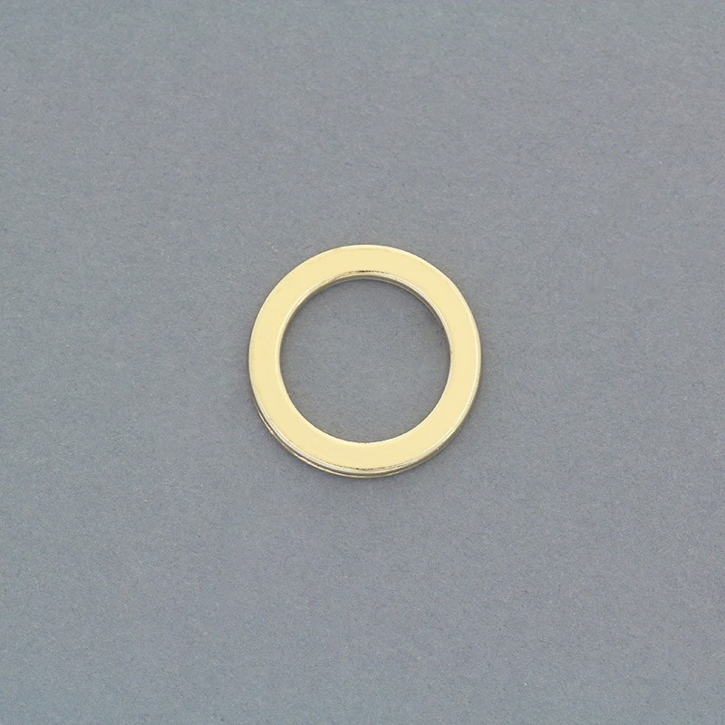 Pendant / connector circle / 21mm / gold 2pcs AKG773