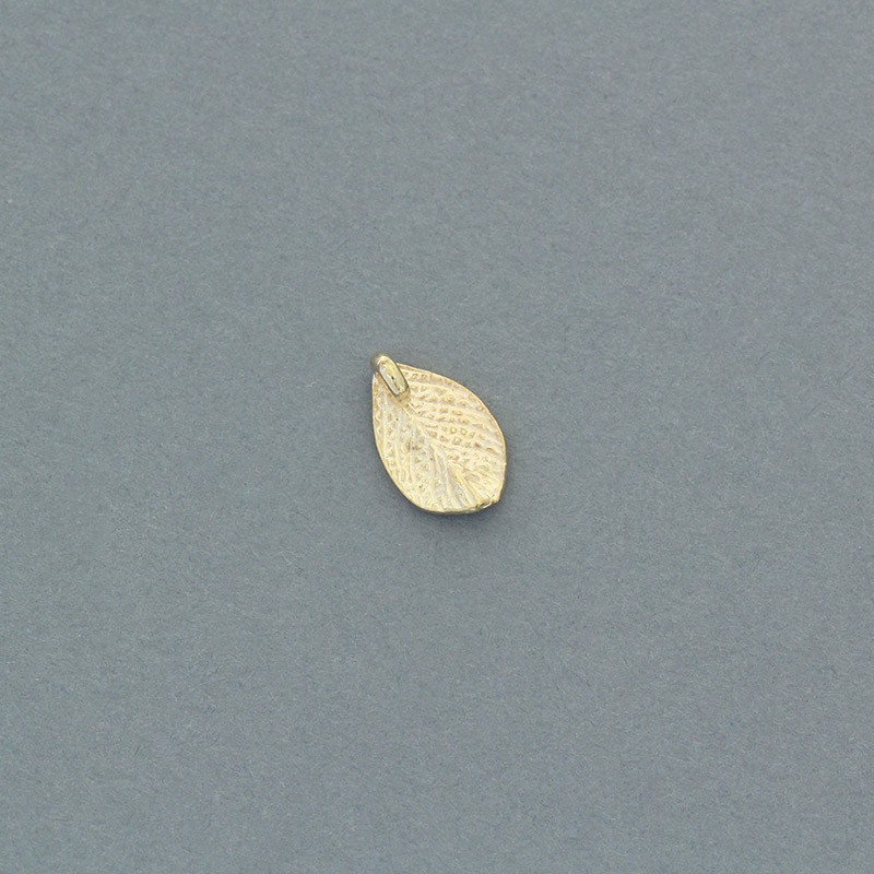 Pendants / gold leaves / 7x12mm 6pcs AKG790