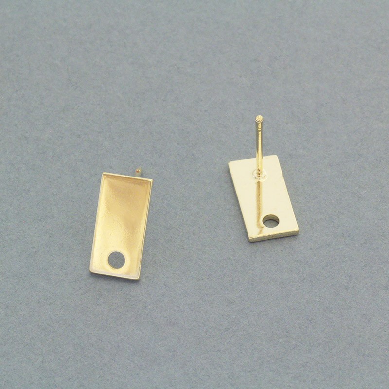 Gold-plated pins 12x14x6mm 1 pair AKG801