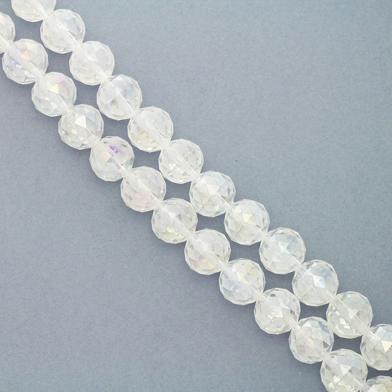 Harlequin crystals 16mm transparent beads ab 1pc SZSZKU1613