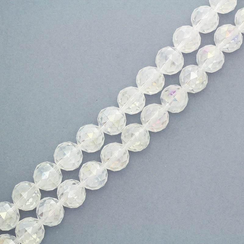 Harlequin crystals 16mm transparent beads ab 1pc SZSZKU1613