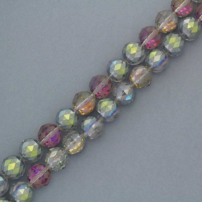 Harlequin crystals beads 16mm gray ab 1pc SZSZKU1615