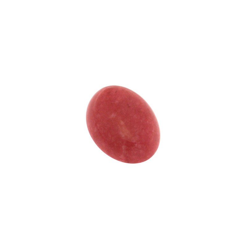 Kaboszon Jadeit czerwony 12x16mm 1szt KBKA016