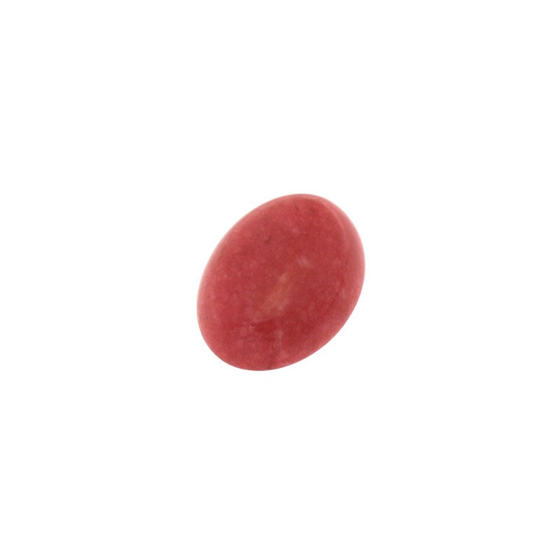 Kaboszon Jadeit czerwony 12x16mm 1szt KBKA016