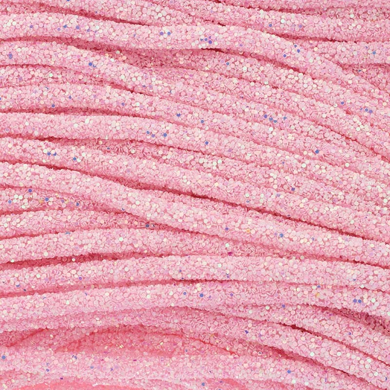 Rzemienie Sparkling / 6mm/ Pink Candy/ 1m RZGL08