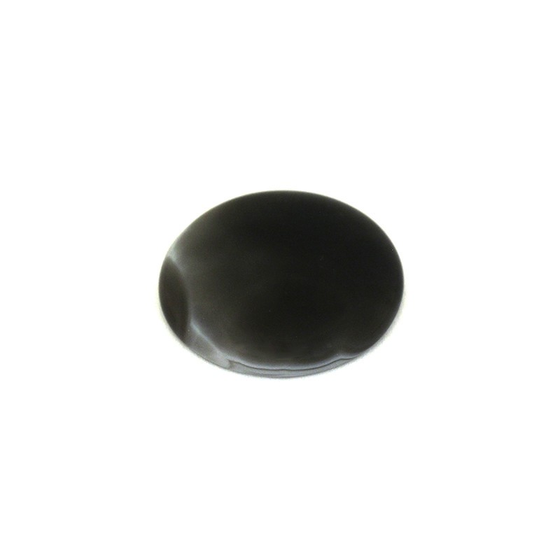 Agate cabochon gray round 28mm 1pc KBSZAG62