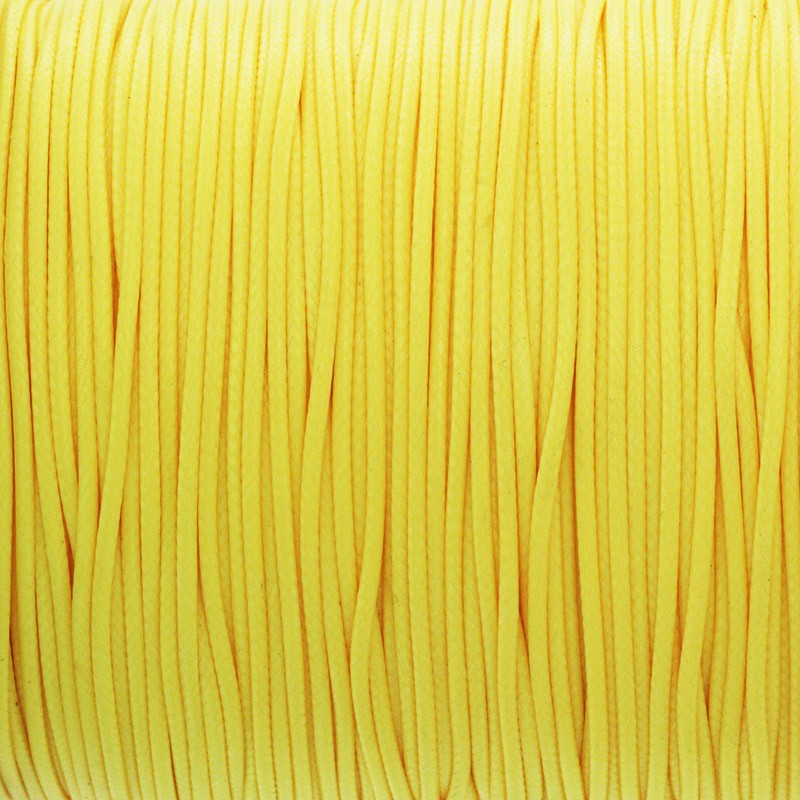 Sznurek/ plecionka do bransoletek ładny żółty 1mm 2m PW1C07A