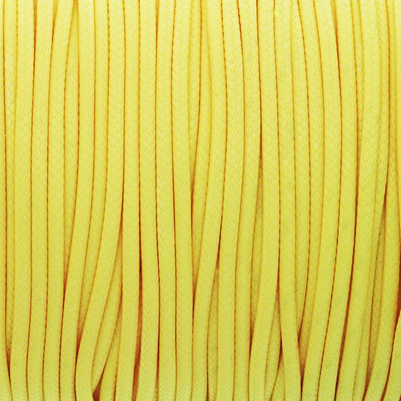 Sznurek do bransoletek/ 2mm ładny żółty poliamidowy plecionka 2m PW2MM41