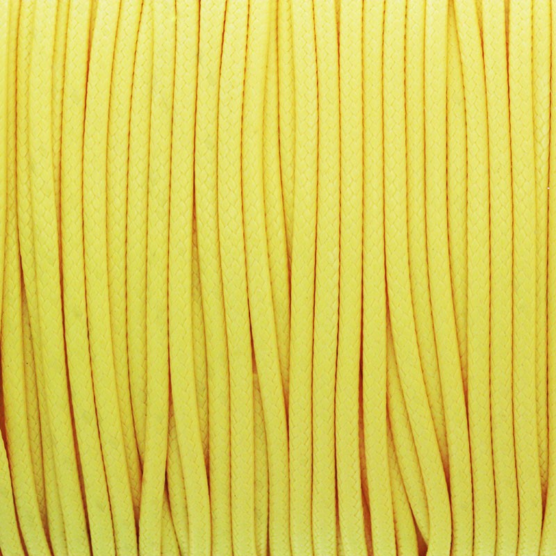 Sznurek do bransoletek/ 2mm ładny żółty poliamidowy plecionka 2m PW2MM41