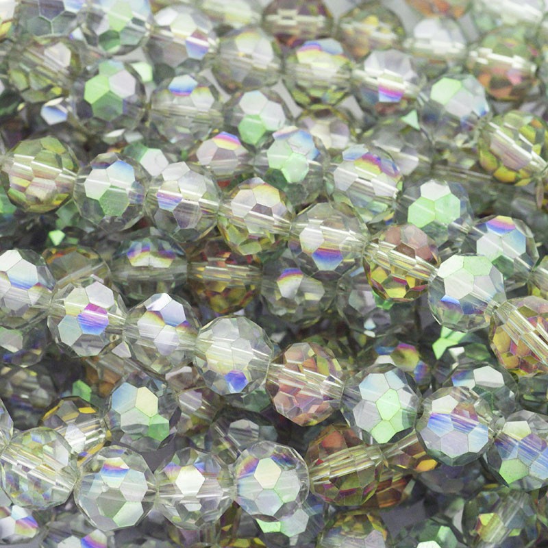 Crystals beads 10mm gray ab 10pcs SZSZKU1001