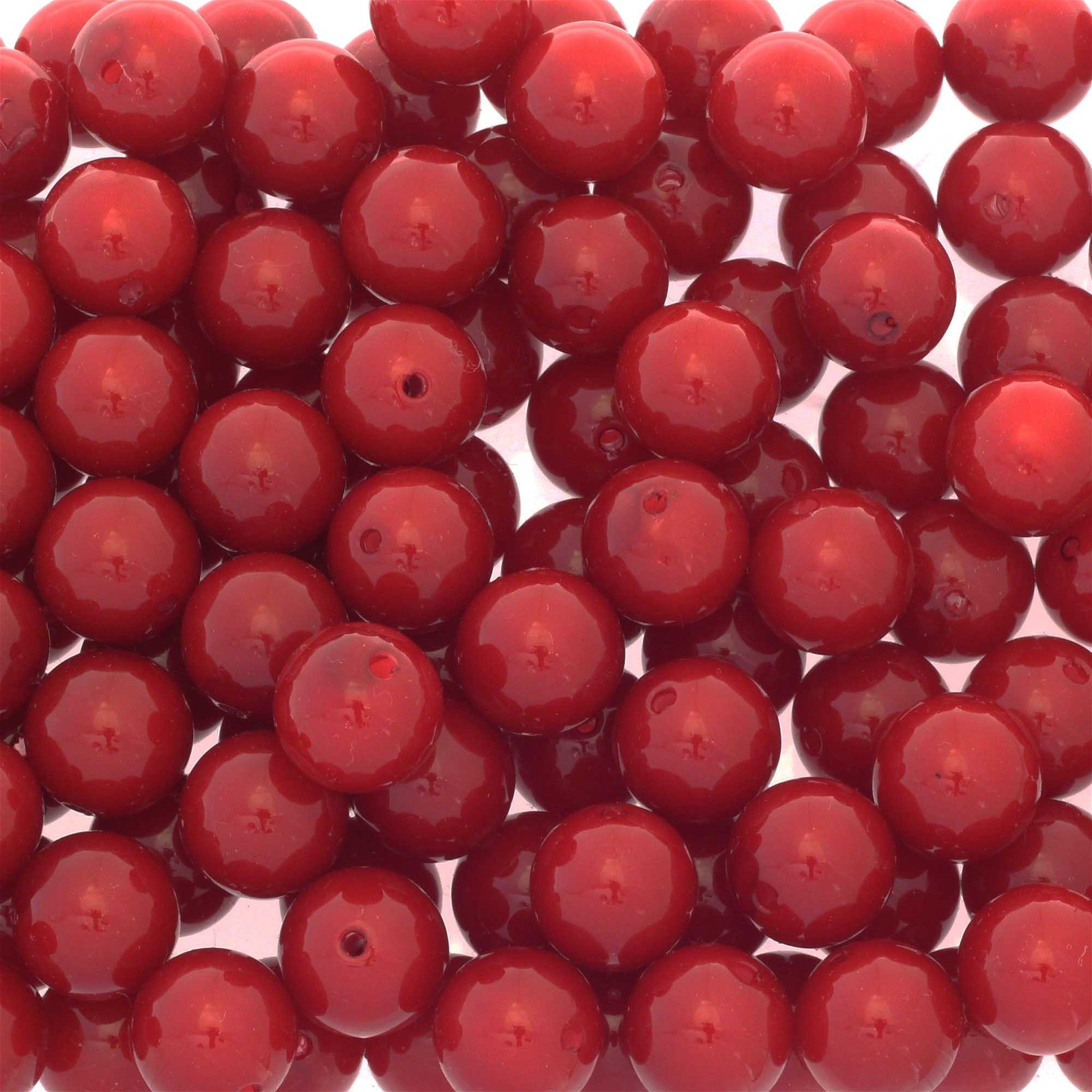 Acrylic beads / red / 16mm beads 4pcs PA1601