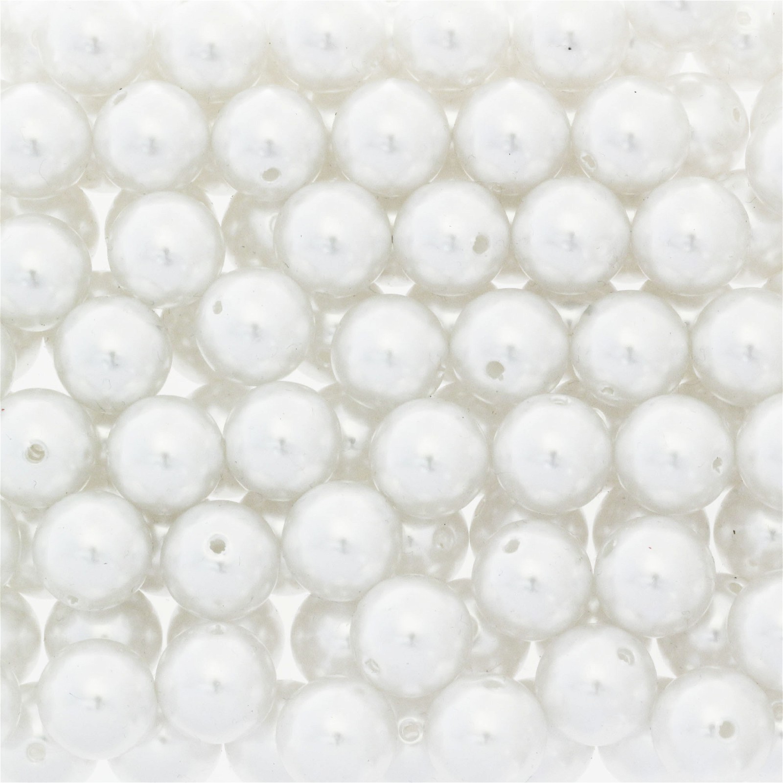 White acrylic pearls / 16mm beads 4pcs PA1602