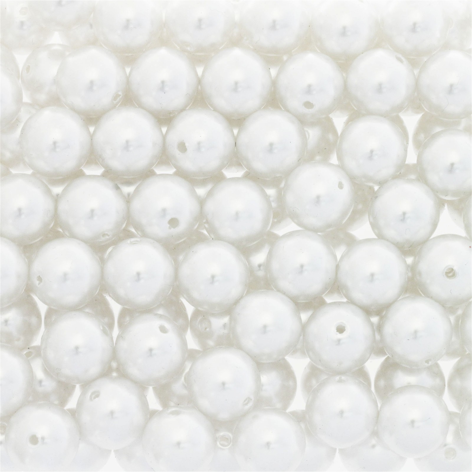 Perły akrylowe białe/ kulki 16mm 4szt PA1602