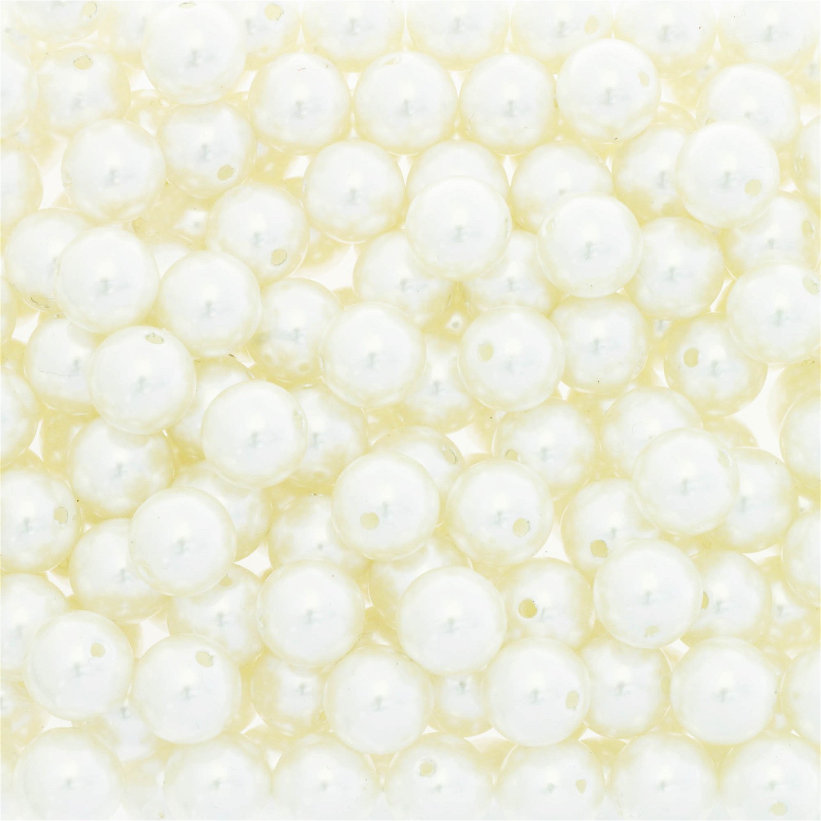 Cream acrylic pearls / 14mm beads 4pcs PA1403
