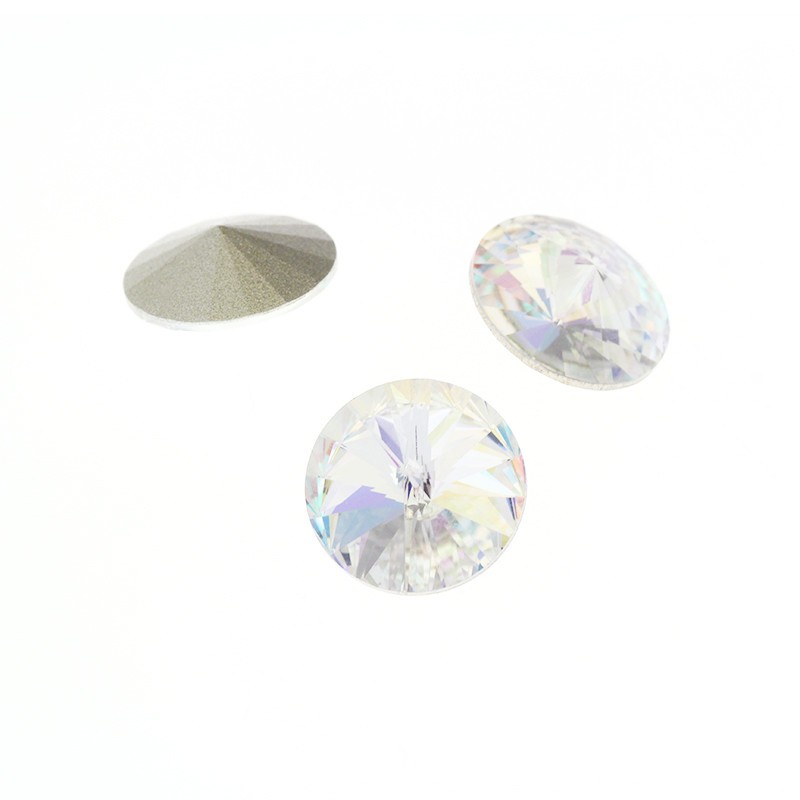 Kryształki Lumos/ rivoli 12mm/ crystal AB/ KBKR12101