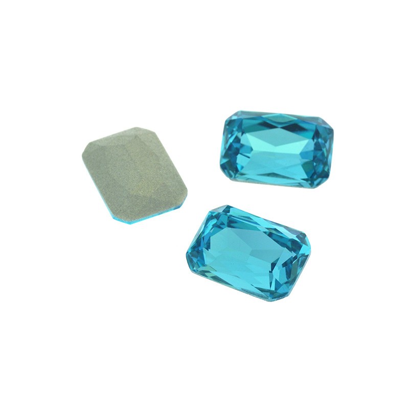 Kryształki prostokątne Lumos/ 13x18mm/ light turquoise/ KBKR1318202