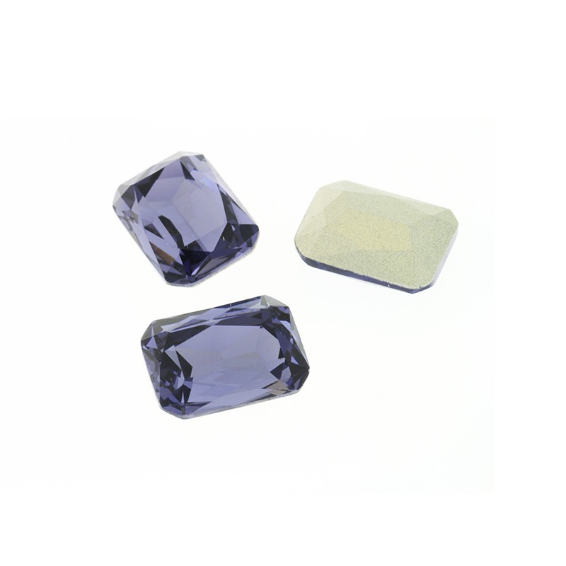 Kryształki prostokątne Lumos/ 13x18mm/ tanzanite/ KBKR1318539