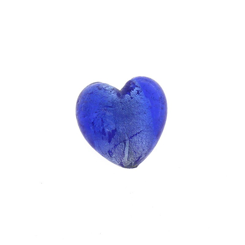 Venetian heart blue 20mm 2pcs SZWESED111