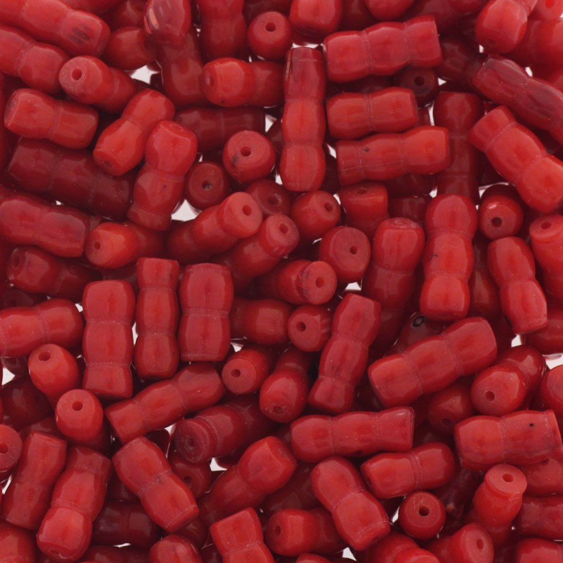 Coral red / rollers 4x12mm / 4pcs / KAKC33