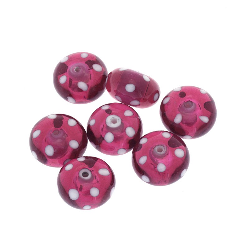 Oponki beads 9x15mm pink Lux 1pc SZLX018