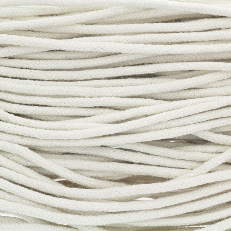 Braided cotton cord 3mm 1m PWMAKN0301