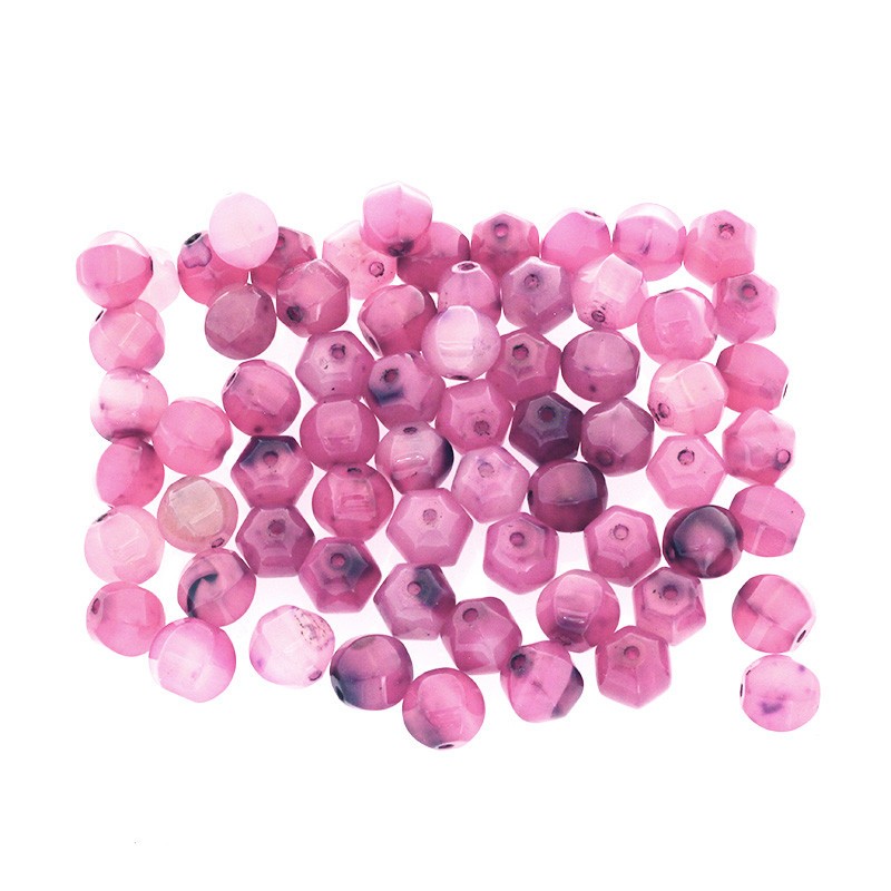 Pink agate / lantern beads 12mm / 1pc KAAGR057
