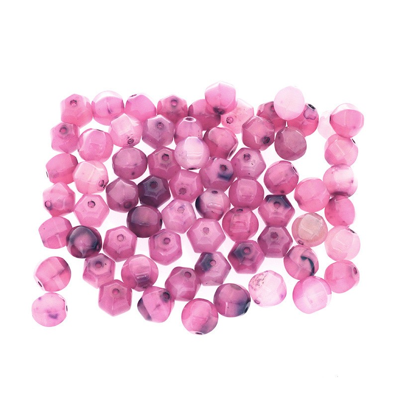 Pink agate / lantern beads 12mm / 1pc KAAGR057