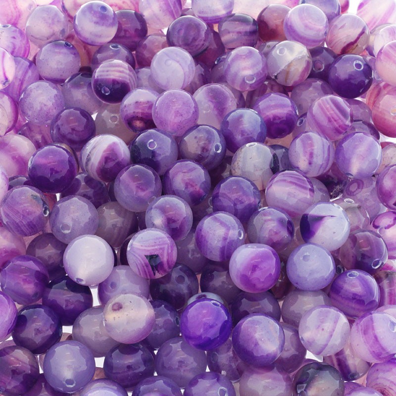 Violet agate / 12mm balls / 2 pcs KAAGF034