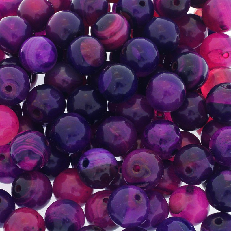 Violet agate / 16mm balls / 1pc KAAGF035