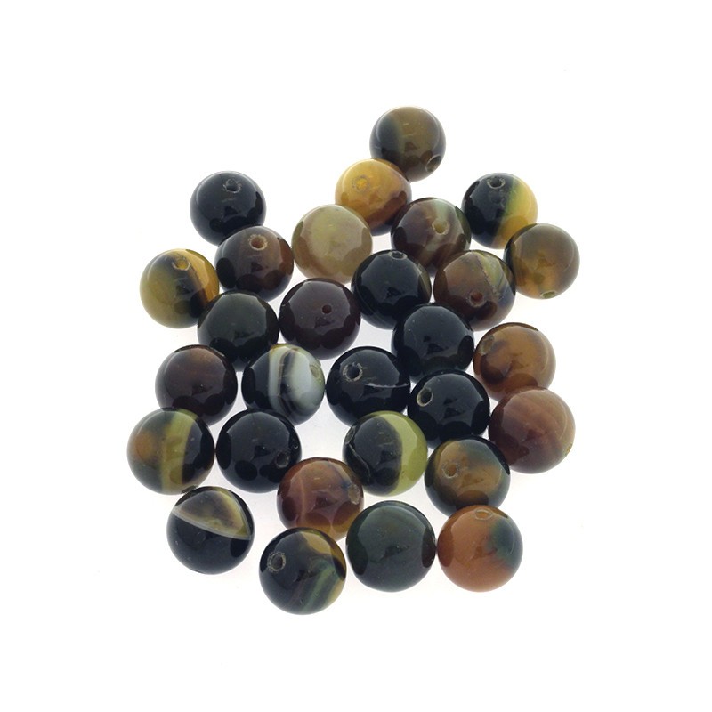 Yellow agate / 14mm balls / 1pc KAAGZO013