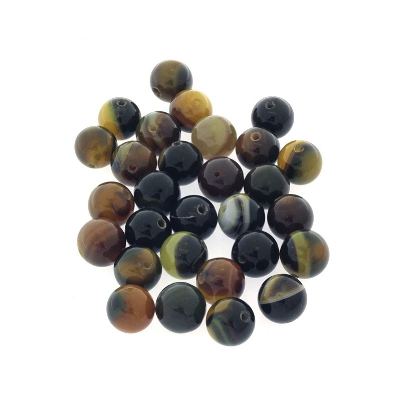 Yellow agate / 14mm balls / 1pc KAAGZO013