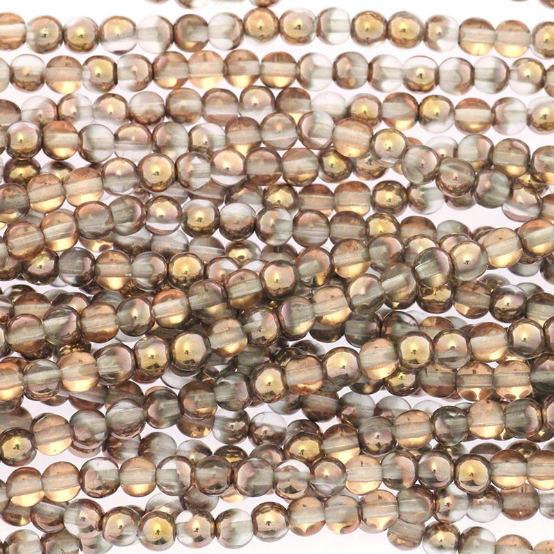 Czech beads / 4mm beads / Apollo Gold / 100pcs / SZAM0414
