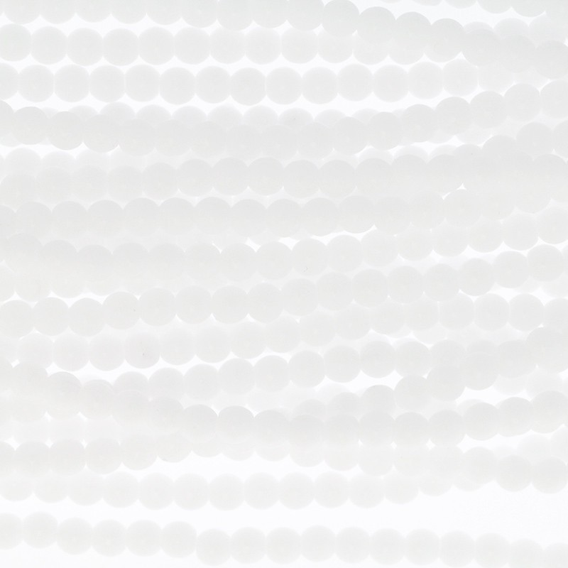 Czech beads / 4mm beads / Opaque White / 100pcs / SZAM0428