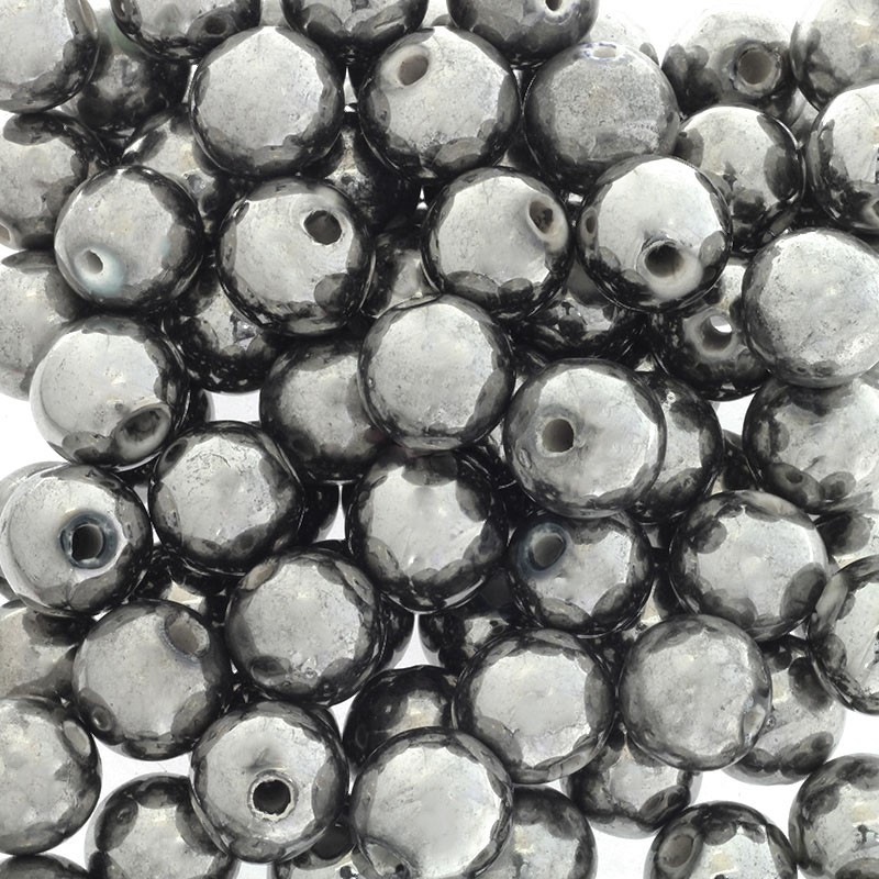 Ceramic beads / 18mm balls / mercury 1pc CKU18SS