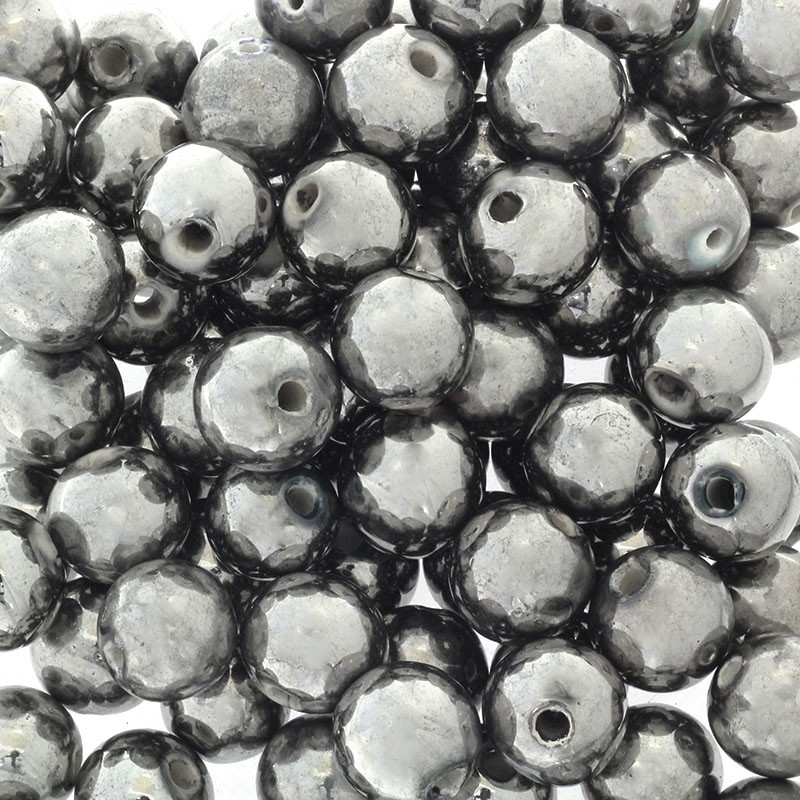Ceramic beads / 18mm balls / mercury 1pc CKU18SS
