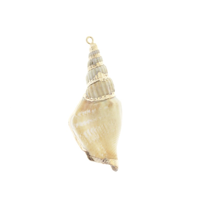 Shell pendant / gold 57-67mm 1pc. MU102