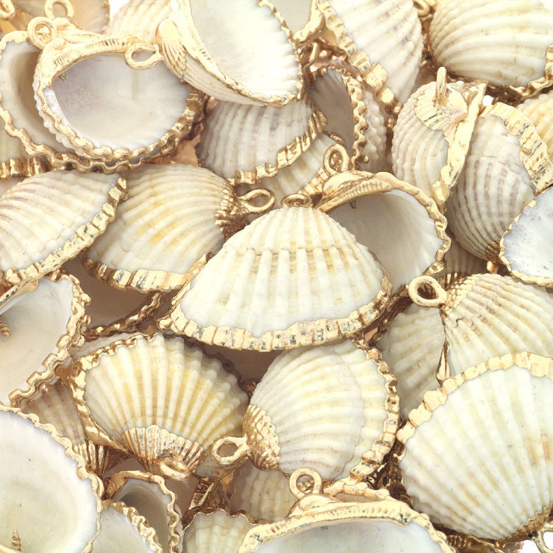 Shells / pendants / rose gold / 20x25mm 1pc. MU105
